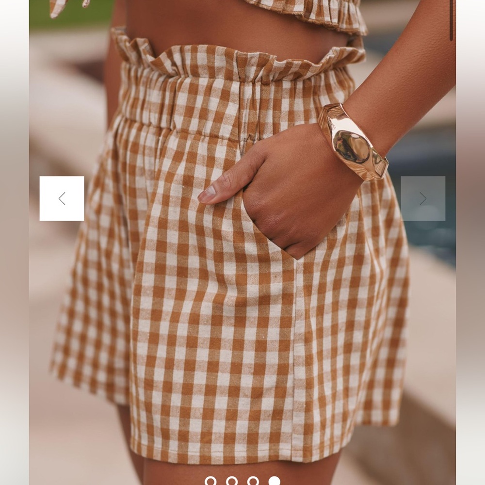 Anthro English Factory Gingham Shorts